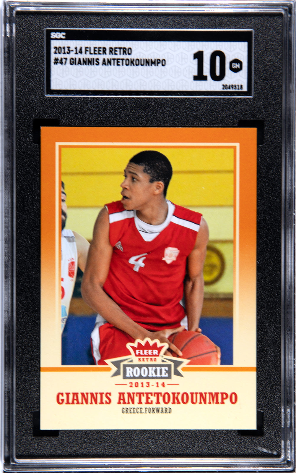2013-14 Fleer Retro Giannis Antetokounmpo Graded SGC 10 – Graded