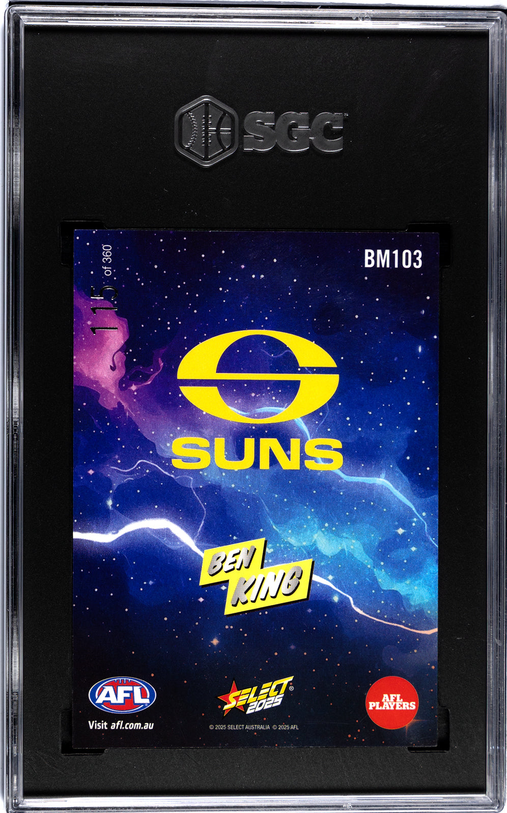 2025 Select AFL Footy Stars BOOM Ben King Graded SGC 10