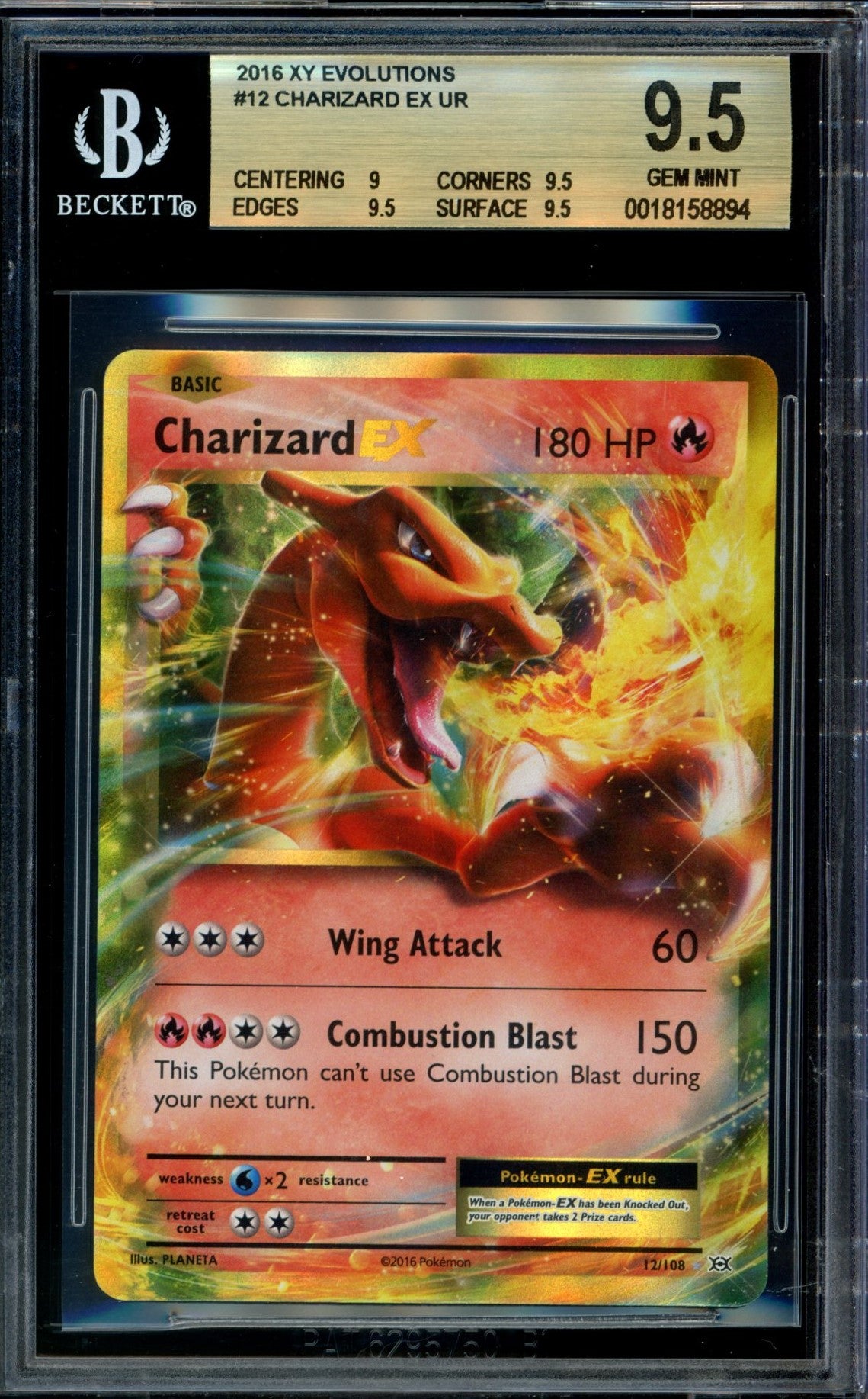 rare charizard card 2016 Share 2016 XY Evolutions #12 CHARIZARD EX ULTRA RARE Graded BGS 9.5 –  Graded Cards Australia