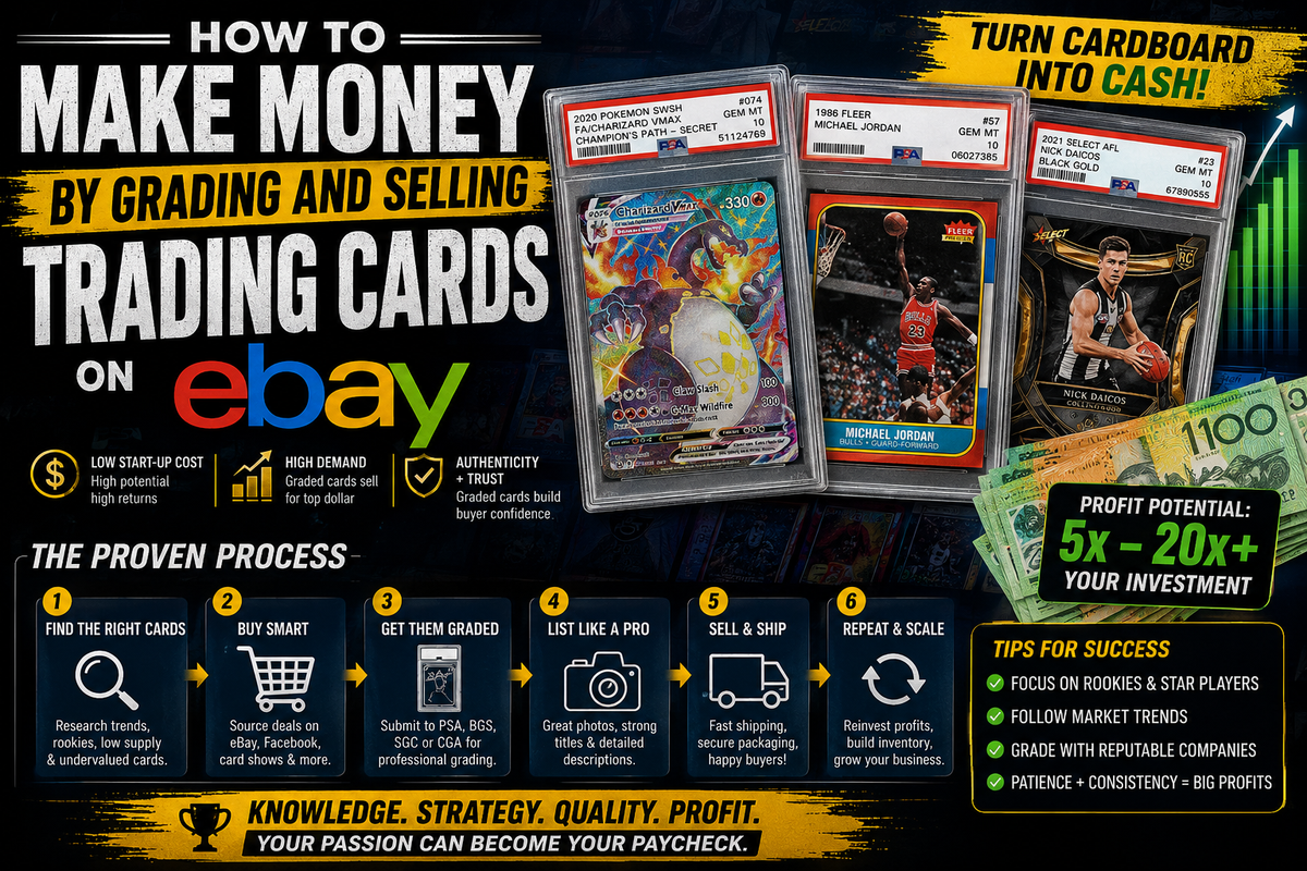 How to Make Money by Grading and Selling Trading Cards on eBay
