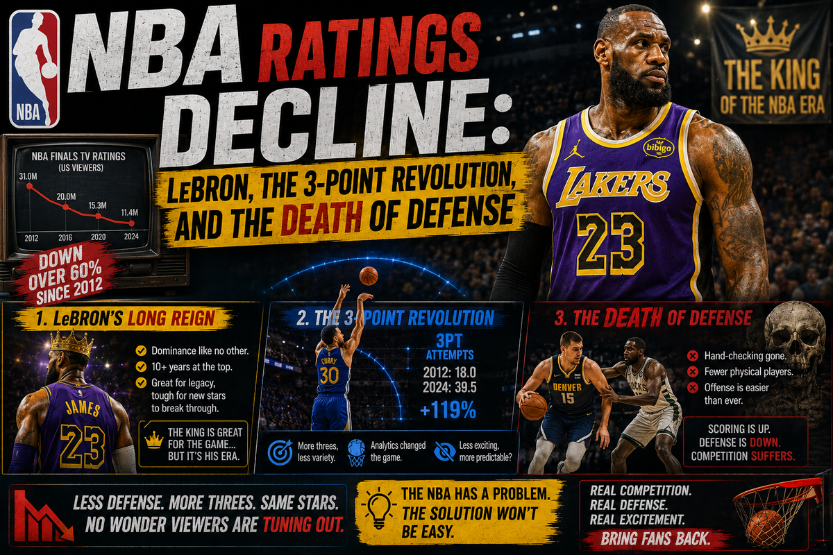 NBA Ratings Decline: LeBron, the 3-Point Revolution, and the Death of Defense