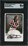 2009 Select Herald Sun AFL Signature Dale Thomas Graded SGC 9 Collingwood