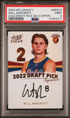 2023 Select Legacy AFL Draft Pick Signature Will Ashcroft Graded PSA 9