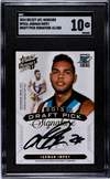 2014 Select AFL Honours Jarman Impey DRAFT PICK SIGNATURE Graded SGC 10