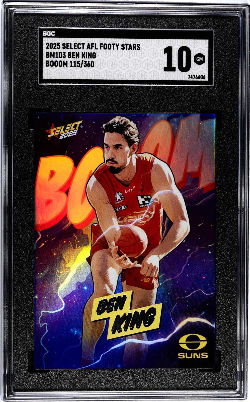 2025 Select AFL Footy Stars BOOM Ben King Graded SGC 10