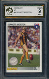 1993 Select AFL #84 Dermott Brereton Graded CGA 9 Hawthorn Hawks