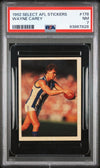 1992 Select AFL STICKERS #178 Wayne Carey Graded PSA 7 RARE North Melbourne