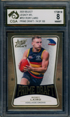 2023 Select Legacy AFL PRIME DRAFT /100 Rory Laird Graded CGA 8 Adelaide