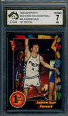 1992 AAA Sports Wild Card 1st Edition Andrew Gaze ROOKIE Graded CGA 7