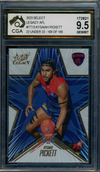 2023 Select Legacy AFL 22 UNDER 22 /195 Kysaiah Pickett Graded CGA 9.5