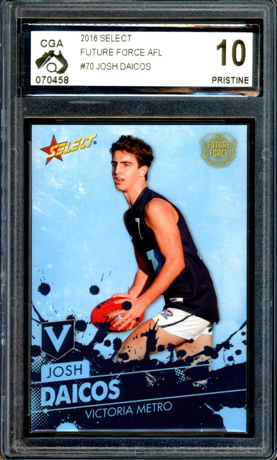 2016 Select AFL Future Force #70 ROOKIE CARD Graded CGA 10 Collingwood