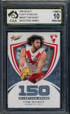 2024 Select AFL MILESTONE GAMES Tom Hickey Graded CGA 10 Sydney Swans