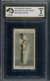 1933 Godfrey Phillips Who's Who Donald Bradman/R Inkson Graded CGA Cri