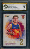 2022 Select AFL Rising Stars DRAFT PICK ROOKIE Will Ashcroft Graded CGA 9