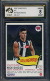 2024 AFL Teamcoach Scanlens DIE-CUT Nick Daicos Graded CGA 8 Collingwo