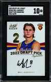 2023 Select AFL Legacy Will Ashcroft Draft Pick Signature